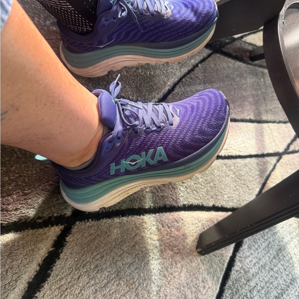 Hoka Women's Blue and Teal Sneakers